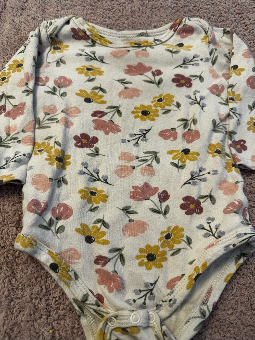 🩷🌼 9-Piece Baby Girl Long Sleeve Bodysuit Bundle 18M | Carter’s & Hudson Baby - Picture 8 of 11